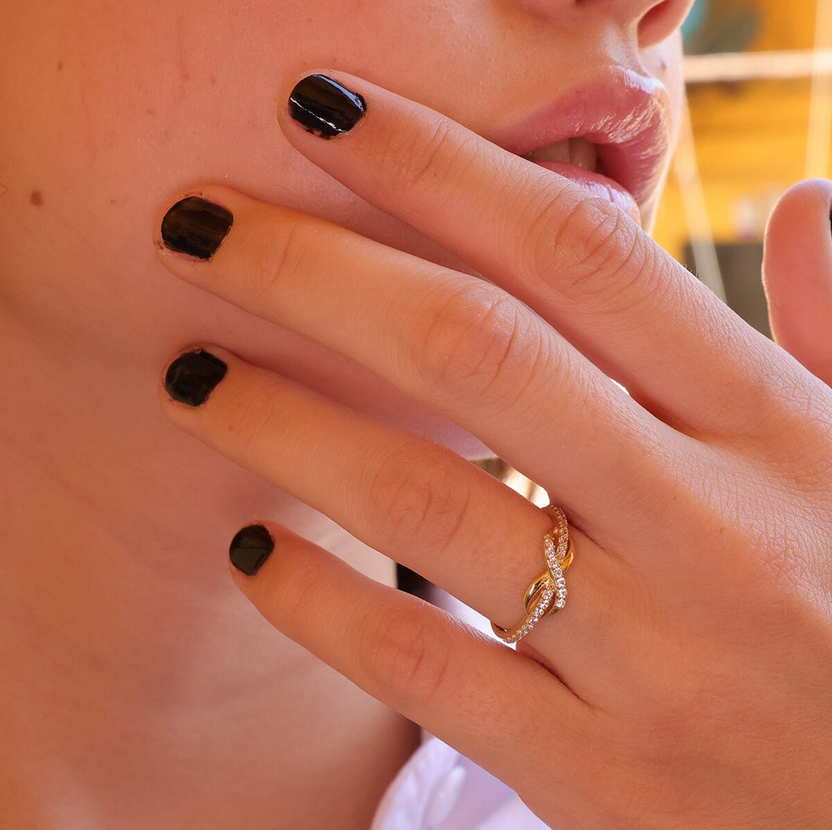 Mihenkler Jewelry 14K Gold Infinity Ring von MihenklerJewellery