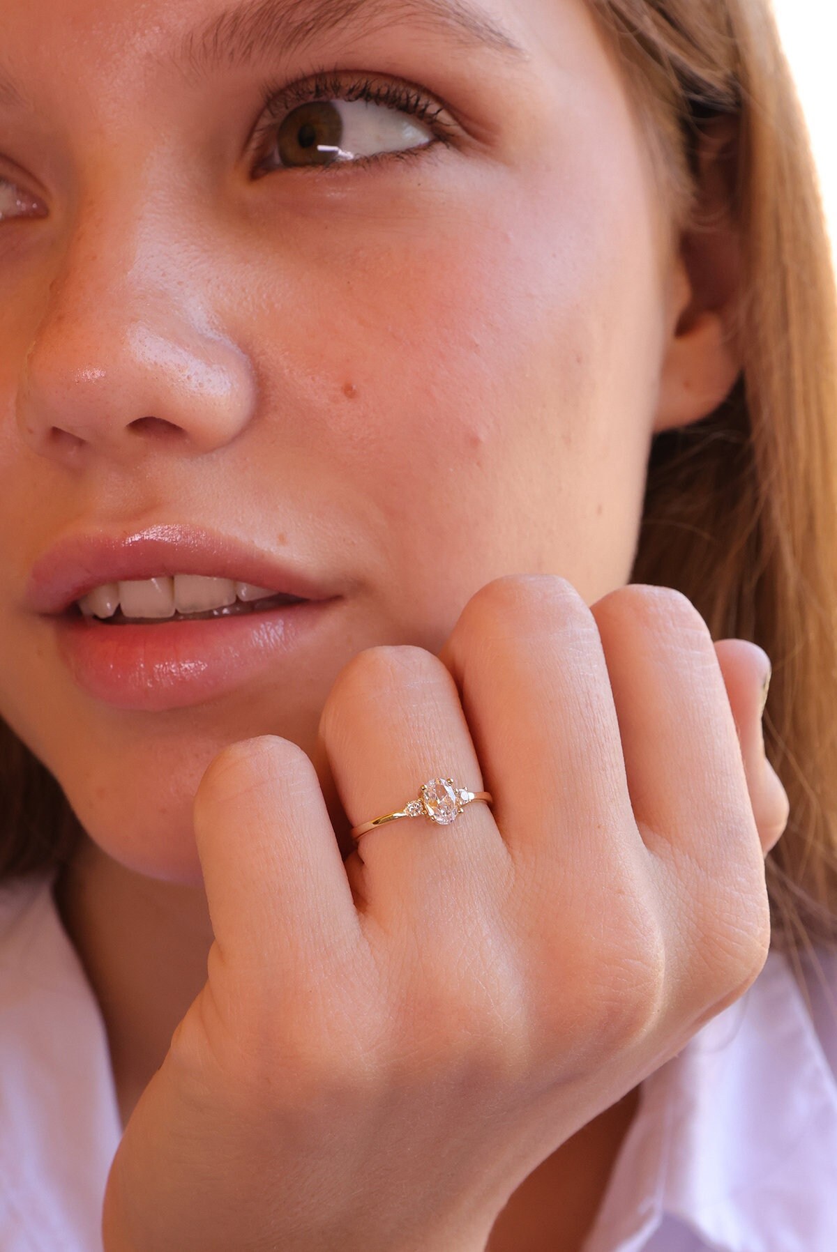 Mihenkler Jewelry 14K Gold Solitär Ring von MihenklerJewellery