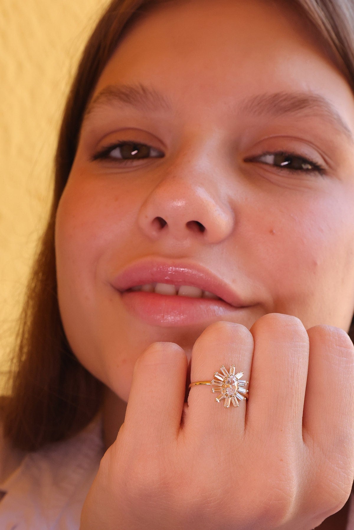 Mihenkler Jewelry 14K Sun Design Gold Ring von MihenklerJewellery