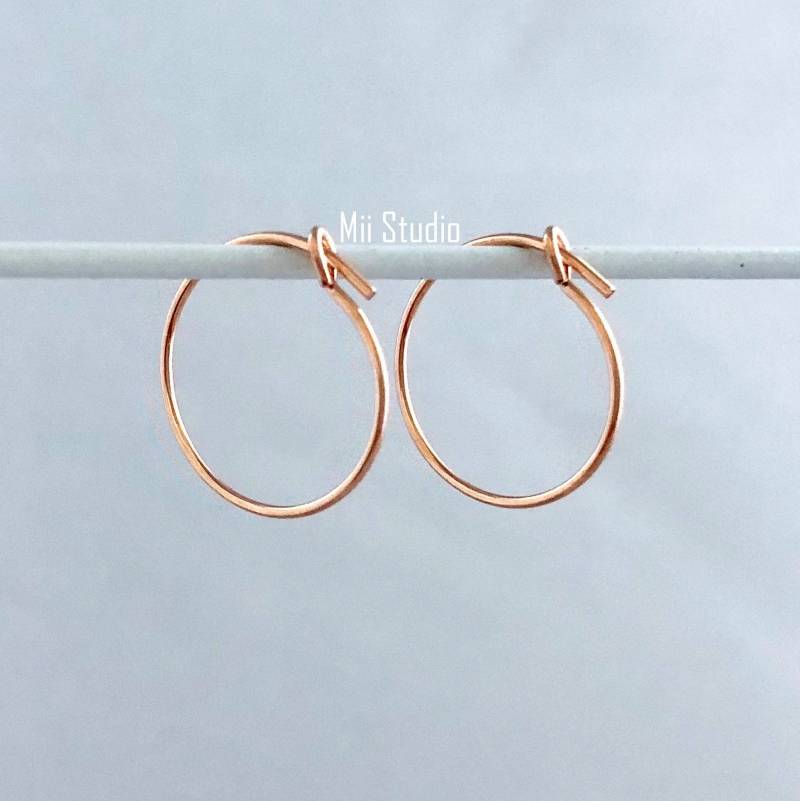 10 Stück 15 Mm 14K Rose Gold Filled Runde Perlen Hoop Ohrring Draht Ohr E77Rg 10 Stück 15 Mm 14K Rose Gold Filled Runde Perlen Hoop Ohrring Draht Ohr E77Rg von MiiStudio