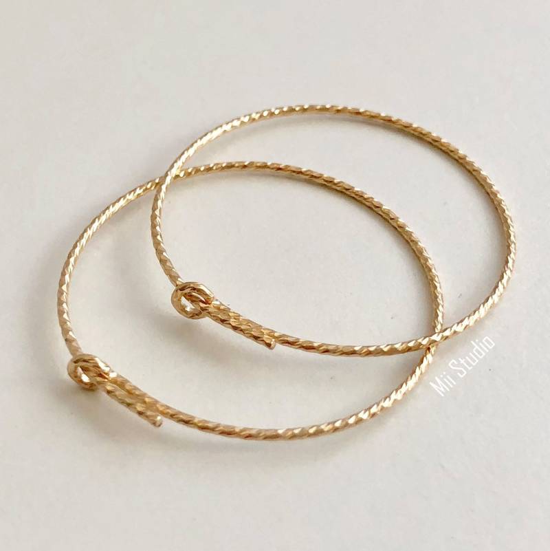 4 Stück 10 25 Mm Funkeldraht Perlen Hoop Ohrdraht E68G von MiiStudio