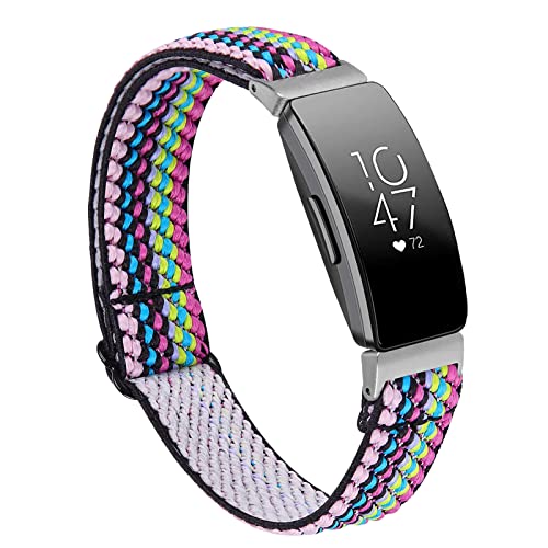 Miimall Armband Kompatibel mit Fitbit Inspire/Inspire 2/Inspire HR, Damen Weiche Nylon Elastisch Sportarmband Ersatzarmbänd für Fitbit Inspire/Inspire 2/Inspire HR Regenbogen Blumen Miimall Armband Kompatibel mit Fitbit Inspire/Inspire 2/Inspire HR, Damen Weiche Nylon Elastisch Sportarmband Ersatzarmbänd für Fitbit Inspire/Inspire 2/Inspire HR Regenbogen Blumen von Miimall