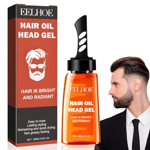 Miioto Haarstyling-Gel für Männer, 2-in-1-Haarwachsgel mit Kamm, Haargel Herren Haarwachs Männer, Haarstyling-Gel zum Modellieren der Haare und natürliches Stylen der Haare, Langanhaltendes von Miioto