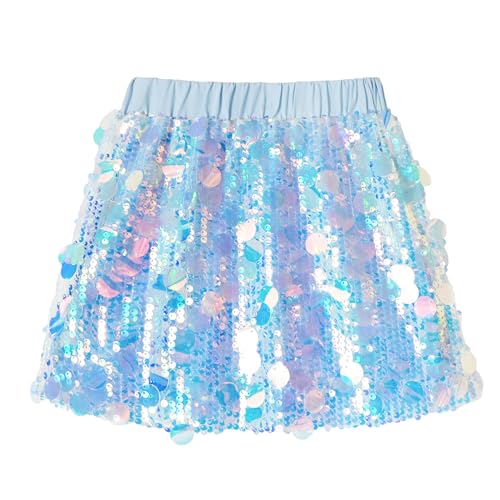 Miipat Mädchen Röcke Pailletten Kleinkinder Mädchen Mini Rock Glitzernde Mode Tanz Geburtstag Prinzessin Party Kinder Skorts für Mädchen 160 10-11 Jahre von Miipat