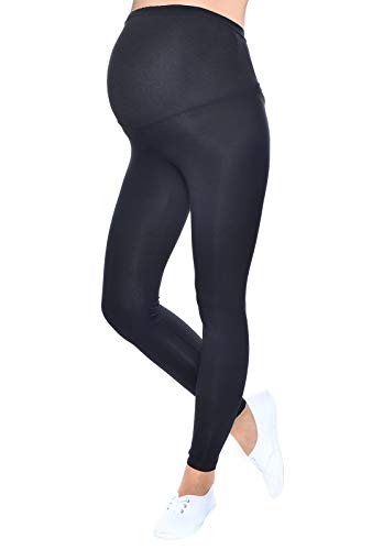 Mija - Qualität Komfortable Umstandsleggings für Schwangere Lange Hose 1042 (XL/XXL, Schwarz) von Mija Arts