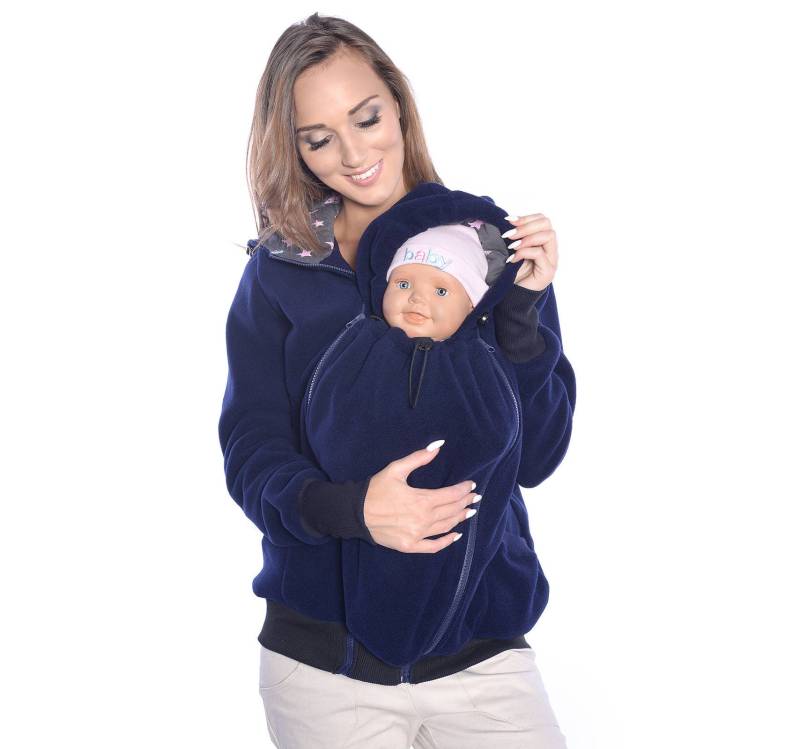 Mija - Mutterschaft Fleece Hoodie/Jacke Sweatshirt Für Baby-Träger 4047 Marine Mija - Mutterschaft Fleece Hoodie/Jacke Sweatshirt Für Baby-Träger 4047 Marine von MijaCulture