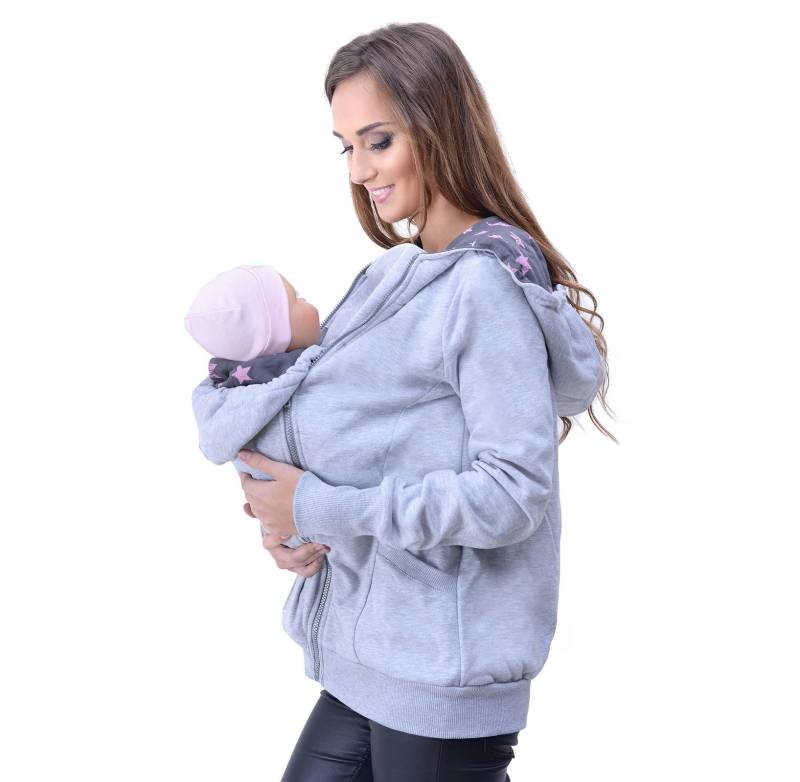 Mija - Mutterschaft Warm Hoodie/Jacke Sweatshirt Für Baby-Träger 4046 Melange Mija - Mutterschaft Warm Hoodie/Jacke Sweatshirt Für Baby-Träger 4046 Melange von MijaCulture