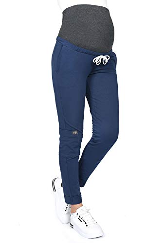 MijaCulture Casual Schwangerschaftshose Umstandshose mit Bauch-Panel Zoe M002 (XL, Dunkelblau) von MijaCulture