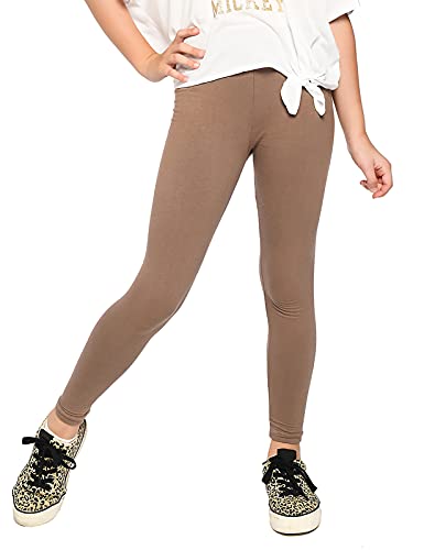 MijaCulture lang Mädchen Kinder Hose Leggings Hosen Baumwolle MI-01 (134, Beige) von MijaCulture