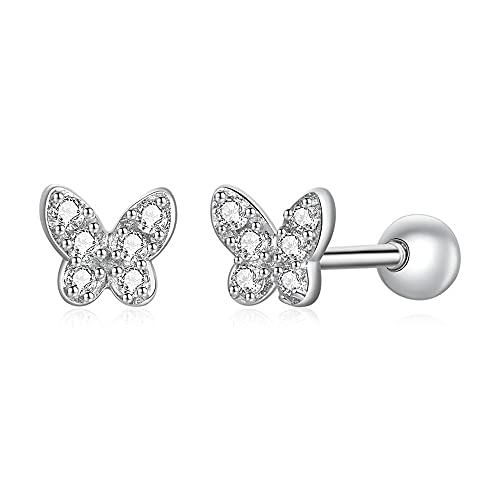 Sterling Silber Ohrringe Schmetterling von Mijn bedels