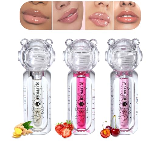 Mikabila (05)3pcs Lip Plumper Set,Natürlicher Lip Plumper Enhancer und Lip Care Serum,Lip Maximizer Balm Plumper Lip Extremes Volumen,für Weichere, Größere und Vollere Lippen von Mikabila