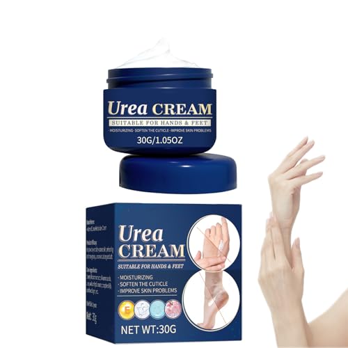 Mikabila Cream (02)30g Urea Creme,Urea-Fußcreme mit Salicylsäure und Hyaluronsäure,für Füße,Hände,Fersen,Ellenbogen,Nägel und Knie,Fußcreme,Handcreme,für Tiefenfeuchtigkeit und Hauterweichung von Mikabila