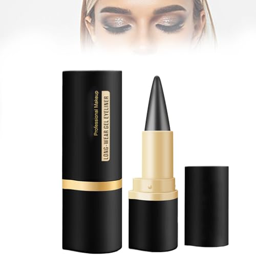 Mikabila Eyeliner Wasserfest,Matte Schnell Trocknender Eyeliner,Neuestes Wischfester Schwarzer Eyeliner Stift Gel,Eyeliner Pencil Long Lasting,Schnell trocknendes,Weich Glatt Cremige(#02 Dark Brown) von Mikabila