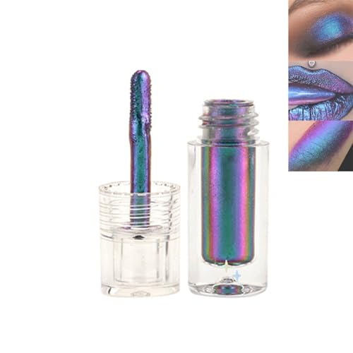 Mikabila (04) Flüssige Chamäleon Lidschatten Make-up, Metallic Glitzer Schimmer Lidschatten Set,Langlebige Wasserdichte Multichrome Lidschatten Make-up,Multichrome Lidschatten-Flüssigkeit von Mikabila