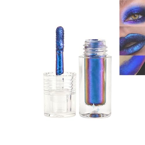 Mikabila (05) Flüssige Chamäleon Lidschatten Make-up, Metallic Glitzer Schimmer Lidschatten Set,Langlebige Wasserdichte Multichrome Lidschatten Make-up,Multichrome Lidschatten-Flüssigkeit von Mikabila