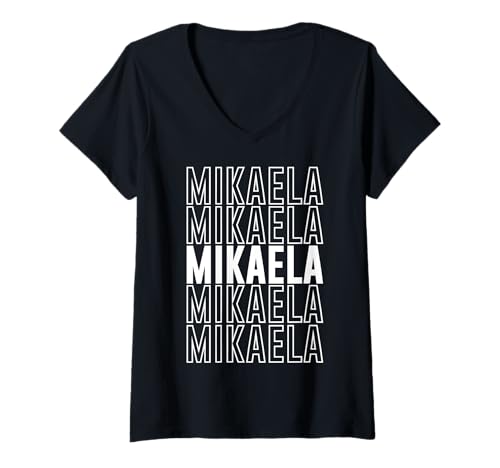 Damen Mikaela T-Shirt mit V-Ausschnitt Damen Mikaela T-Shirt mit V-Ausschnitt von Mikaela Apparel