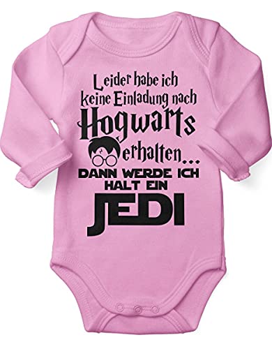 miKalino Babybody mit Spruch für Jungen Mädchen Unisex Langarm Leider habe ich keine Einladung nach Hogwarts erhalten... | handbedruckt in Deutschland | Handmade with love, Farbe:rosa, Grösse:68 von miKalino