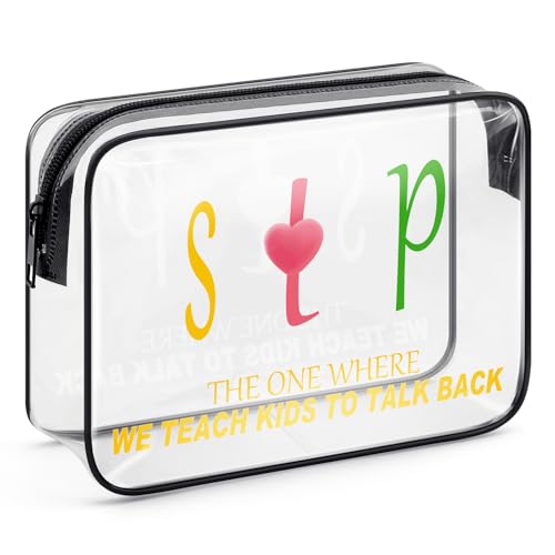 Lustige Make-up-Tasche für Sprachtherapie, Sprache, Pathologen, Geschenk, für Frauen, Logopäden, Wertschätzungsgeschenke, transparente Kosmetiktasche, Sprachpathologie, Weihnachten, Geburtstag, Lustige Make-up-Tasche für Sprachtherapie, Sprache, Pathologen, Geschenk, für Frauen, Logopäden, Wertschätzungsgeschenke, transparente Kosmetiktasche, Sprachpathologie, Weihnachten, Geburtstag, von Mikela