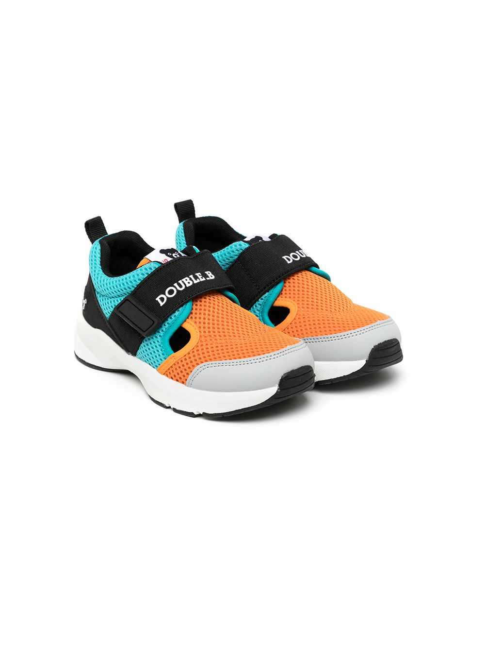 Miki House Double B Sneakers mit Klettverschluss - Orange von Miki House