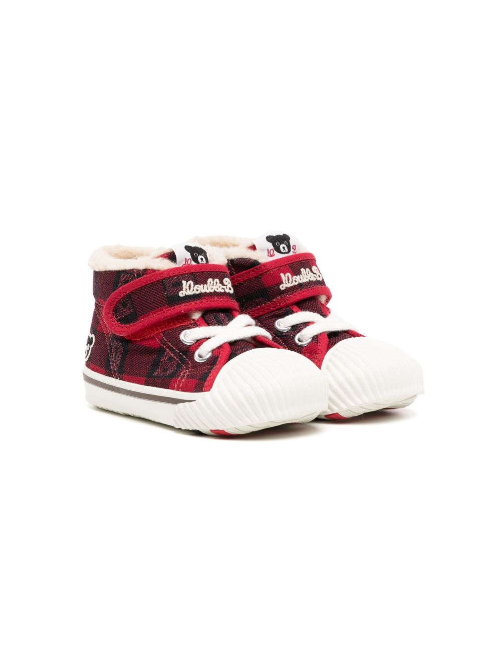 Miki House Karierte Sneakers - Rot von Miki House