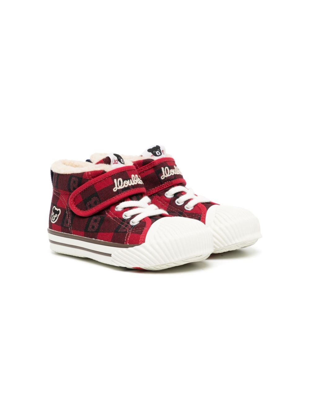 Miki House Sneakers mit Schottenkaro - Rot von Miki House