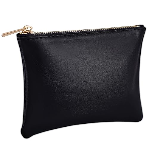 MikiLim Münzgeldbörse aus PU-Leder, Reißverschluss schwarz, modisch MikiLim Münzgeldbörse aus PU-Leder, Reißverschluss schwarz, modisch von MikiLim