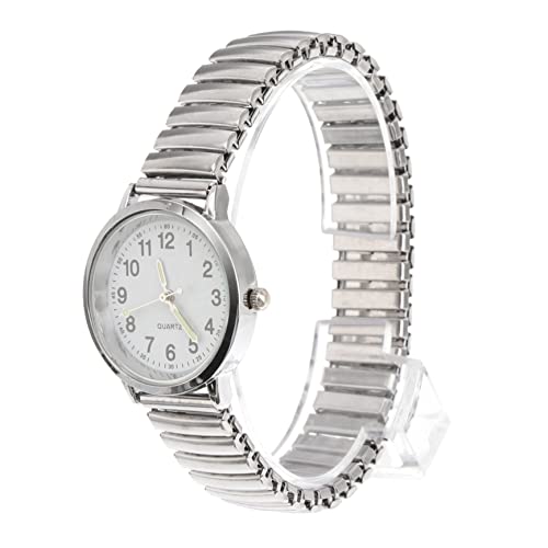 Mikikit 1 STK Anschauen Moderne Uhren Armreifuhr Damenuhr Mit Großen Zahlen Moderne Armbanduhren Leuchtende Armbanduhr Seniorenuhren Für Damen Große Nummer Taschenuhr Ältere Quarz Gedenken von Mikikit