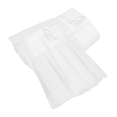 Mikikit 1 Paar Court Style Fake Sleeve Cover Kostüm Damen Manschette Spitze Handgelenk Ärmel Fake Handgelenk Ärmel Fake Ärmel Spitze Besticktes Handgelenk Band Handgelenk Dekoration von Mikikit