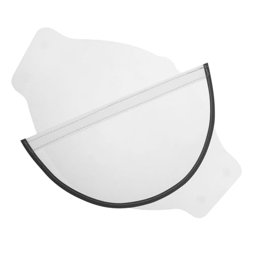 Mikikit 1 Satz Regenmaskenrand Regenjacke Mit Kapuze Regenmantelhaubenbefestigung Regengesichtsschutz Regenmantelkrempe Zum Anknöpfen Wasserdichte Motorhaube Transparent Plastik von Mikikit