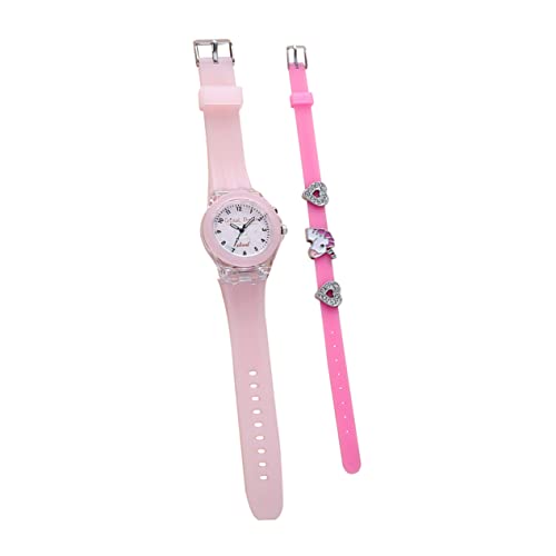 Mikikit 1satz Kinderuhr Mit Einhorn-Design Und Armband Einstellbare Armbanduhr Für Mädchen Leuchtende Und Praktische Uhr Mit Armband Für Mädchen Für Geburtstage Und von Mikikit