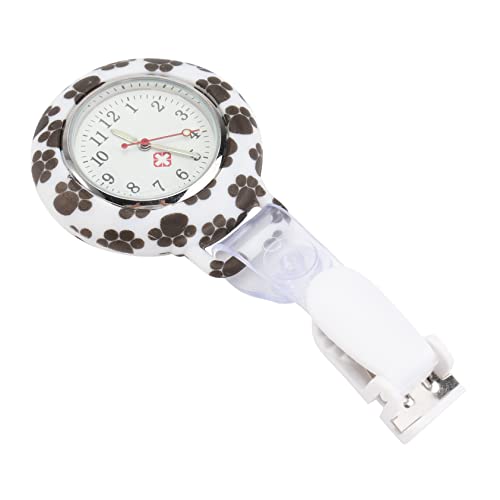 Mikikit Betrachten 1stk Quarz Krankenschwesteruhr Brosche Clip-krankenschwesteruhr Revers Uhr Taschenuhr Herrenuhren Männliche Uhr Mit Silikonhülle Student Damenuhr Hängend von Mikikit