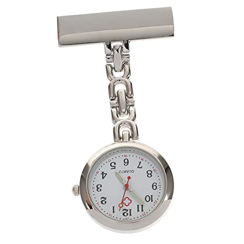 Mikikit 1stk Schwesterntisch Pulsuhr Reloj Deportivo Uhren Für Männer Digital Krankenschwesteruhr Taschenuhr Mit Clip Clip-on-Uhr Legierung Kragennadel Mann Tragbar von Mikikit