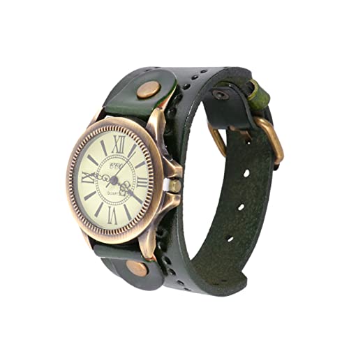 Mikikit 1Stk Lederarmbanduhr Herrenarmband Lederarmband für Männer Freizeituhren für Herren Frauen Uhren Damen Armbänder Herren Armband Herrenuhren Uhr mit Lederband Mädchen Anschauen Mann von Mikikit