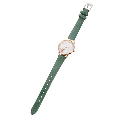 Mikikit Umweltfreundliche Uhren Modische Quarz-Armbanduhr für Mädchen Jungen und Mädchen Cartoon-kätzchen-Design von Mikikit