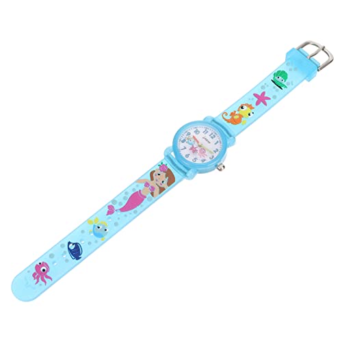 Mikikit 1stk Kinderuhr Wickeltasche Kinder Uhr Armbanduhr Lernuhr Cartoon Uhr Cartoon Kinder Kindertag Kinder Meerjungfrau Uhr Kids Watch Anschauen Kieselgel Wasserdicht Mädchen von Mikikit