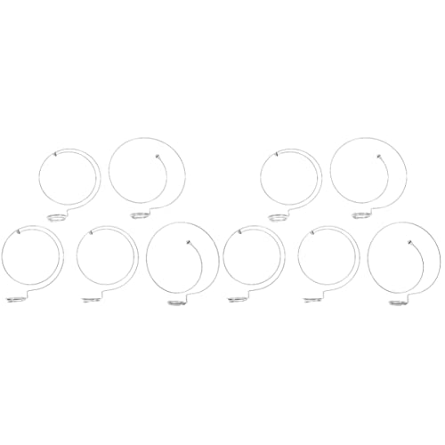 Mikikit 10 STK Lupe Reisender Halter Für Lupe Kopflupenhalter Kopfband Mit Lupe Lupenhalterung Halter Für Augenlupe Lupen-Stirnband Lupen-haltekreis Kabelhalter Zubehör Arbeit Metall Feder von Mikikit