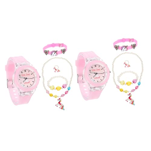 Mikikit 10 STK Uhrenset Einhorn-smartwatch Einhorn Schmuck Einhorn-Armbanduhr Einhorn-Charm-Armband Digitale Armbanduhr Einhorn Uhren Taschenuhr Armband Für Kind Karikatur Perlenarmband von Mikikit