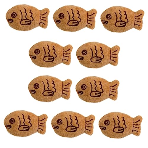 Mikikit 10 Stück Teiliges Plüsch Snapper Broschen Kleine Fisch Brosche Niedliche Anstecknadeln für Kleidung Rucksack Pullover Modisches Accessoire für Alltag und Besondere Anlässe von Mikikit