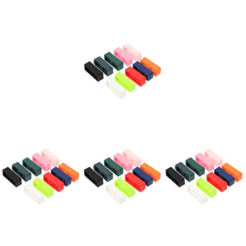 Mikikit 100 STK Uhren Riemens Chnalle Ring Bandbefestigungsring Uhrbandkreis Silikonhalter Halter Aus Silikon Ringhalter Gürtelhalter Silikonuhr rutschfest Armband Kieselgel Gt2 von Mikikit