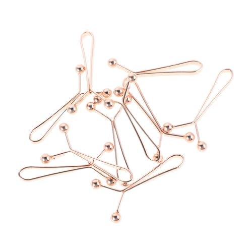 Mikikit 10Stücke Hijab Clips für Damen Förmige Schal Pins Roségold Sicherer Halt für Schals Kopftücher Vielseitig Einsetzbar Stilvolles Design für Eleganten Look von Mikikit