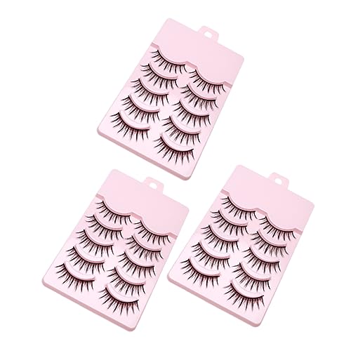 Mikikit 15paare Künstliche Wimpern Für Frauen Natürliche Lange Falsche Wimpernverlängerungen Wimpernverlängerungen Für Make-up Zubehör von Mikikit