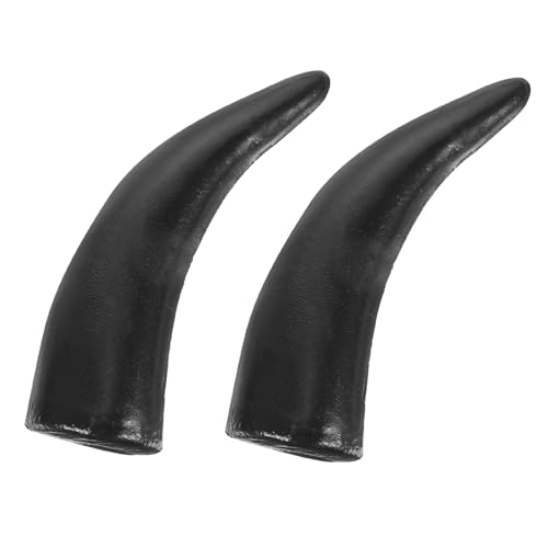 Mikikit 1Paar Halloween Imitation Ochsenhorn Haarschmuck DIY Bullenhörner Stirnband für Karneval Feierlichkeiten Handwerkskunst für Kreative von Mikikit