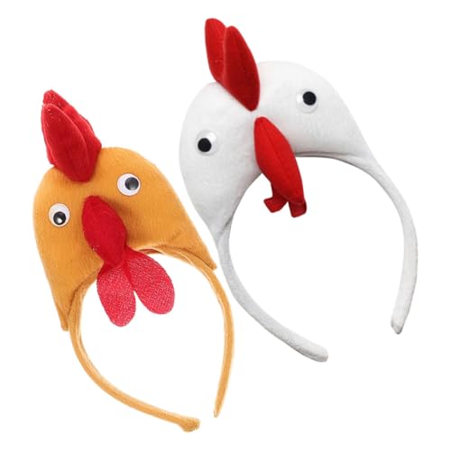 Mikikit Haarbänder Lustige Stirnbänder Für Festivals Hahn Stirnbänder Stirnband Für Erwachsene Küken Haarband Haar Accessoires Küken Stirnband Für Cosplay Huhn Party Zubehör von Mikikit