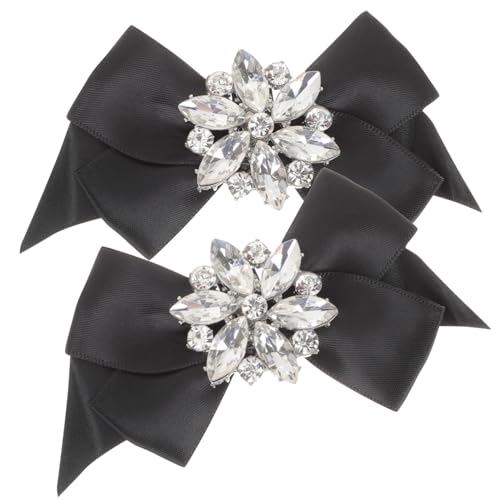 Mikikit 1Paar Schuhclips für Damen Schleifen Dekoration für Hochzeiten Partys Besondere Anlässe Hochwertige Schuhschmuck Accessoires für Looks von Mikikit