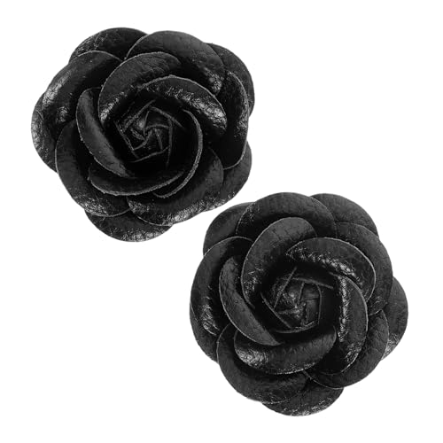 Mikikit 1Paar Schwarze Schuhverzierungen für Damen Schuhcharms Hochwertige Dekorationen für Hochzeit Besondere Anlässe Wiederverwendbar Langlebig von Mikikit