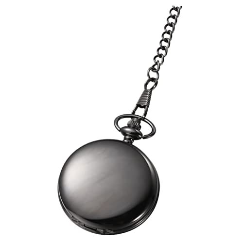 Mikikit Retro Taschenuhr Quarz Mit Kette Klassische Zweigleisige Tasche Watch Vintage Design Für Herren Und Damen Als Zu Weihnachten Geburtstag Oder Jubiläum Leicht Und Tragbar von Mikikit