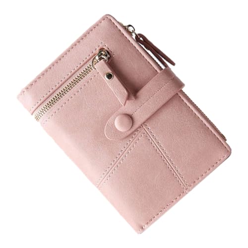 Mikikit 1Stück Damen Münzbörse PU Aufbewahrungstasche mit Mehreren Kartenfächern für Einkaufen Reisen Täglichen Gebrauch Tiefem von Mikikit