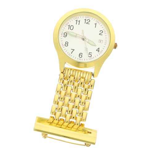 Mikikit 1stk Uhr Taschenuhr Für Krankenschwestern Arzttaschenuhr Anstecknadeln Uhr Accessories Anstecknadel Für Männer Revers Männlich -Eisen-Legierung Spule von Mikikit