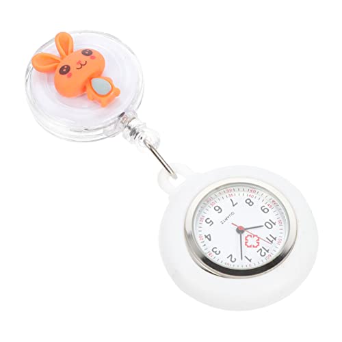 Mikikit Kaninchen Taschenuhr Cartoon Brustuhr Einfach Praktisch Leicht Zu Tragen Komfortables Design Präzise Uhr Mit Passendem Ziffernblatt von Mikikit