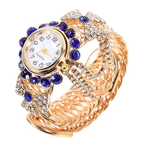Mikikit Bling Armbanduhr Für Damen Glänzende Uhr Mit -imitat Armbanduhr Für Frauen Freizeit Und Party Geeignet von Mikikit